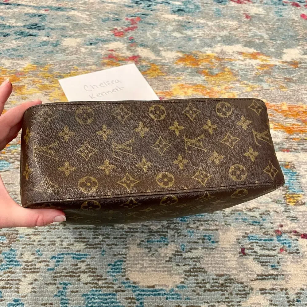Louis Vuitton GM Monogram Canvas Looping Shoulder Bag Authentic
